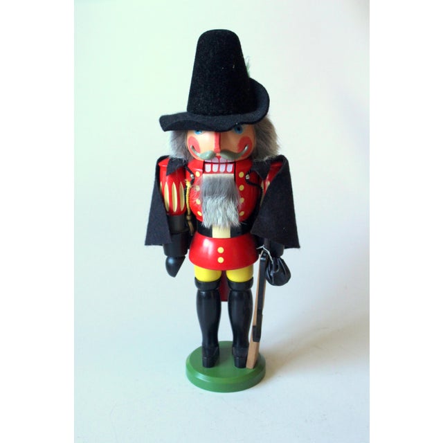 Traditional Traditional Original Handmade Wooden Nutcracker by Ulbricht/Erzgebirge - Vintage From the 60s For Sale - Image 3 of 10