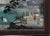 Antique Meiji Period Japanese Reverse Glass Painting - Mother of Pearl Inlay - Cranes at Mt. Fuji - C. 1890 For Sale In Portland, ME - Image 6 of 10