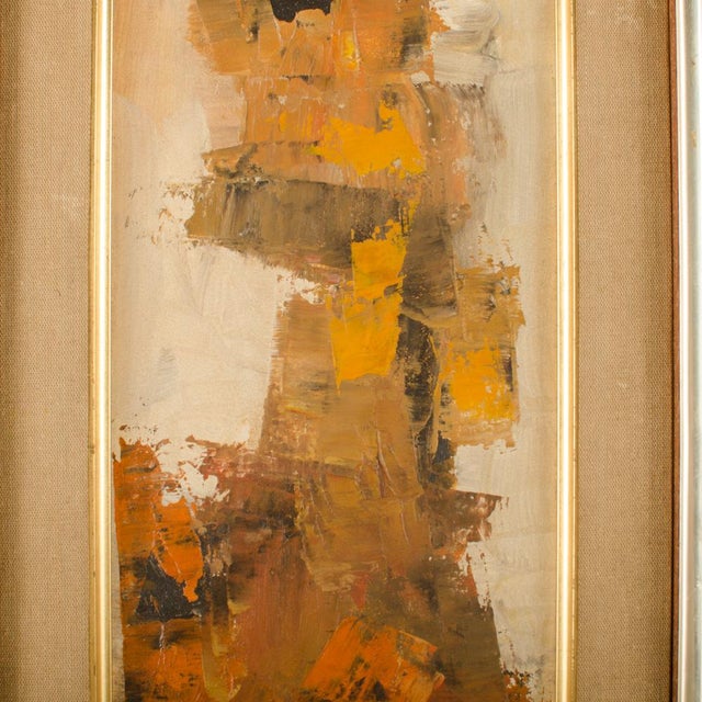 1960s Abstract in Earth Tones by Hans Kline (Canadian, 1924-1994). For Sale - Image 4 of 8