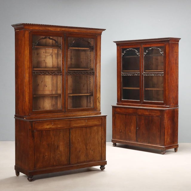Rosewood Veneered Bookcases, Set of 2 For Sale - Image 15 of 15