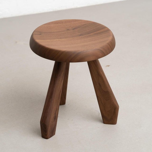Wood Meribel Stool by Charlotte Perriand for Cassina, Set of 3 For Sale - Image 11 of 18