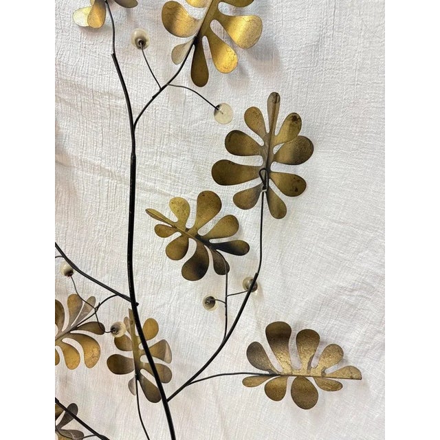 Metal Rare 1970's Signed Curtis Jere Wall Sculpture of Tree Branch For Sale - Image 7 of 12