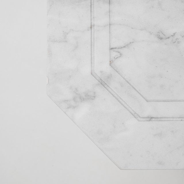 Brown 20th Century Italian Brass Coffee Table With Marble Top For Sale - Image 8 of 18