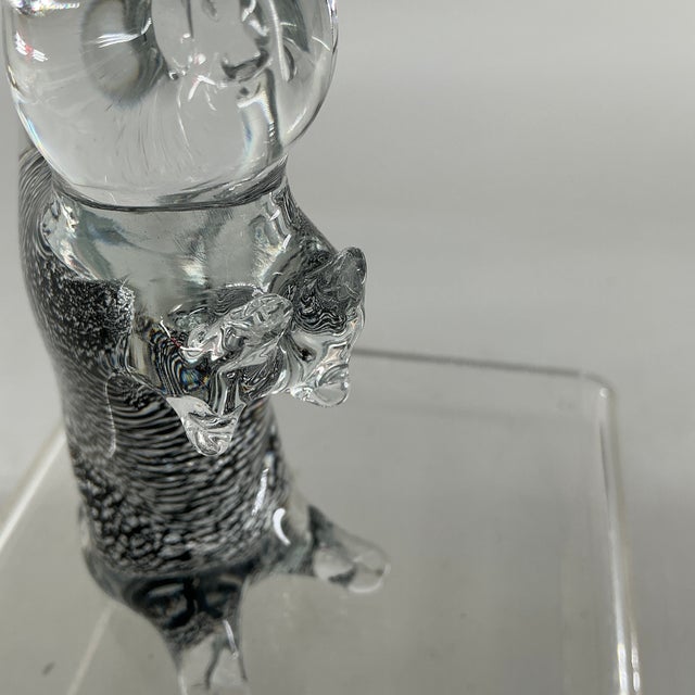 Vintage Murano Glass Cat Figurine For Sale - Image 11 of 12