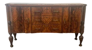 Art Deco Rosewood & Pietra Medicea Marble Sideboard, 1930s