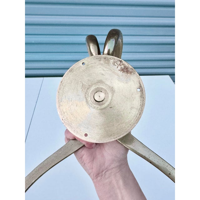 Metal Antique Brass Ice Block Wall Mount Holder – Industrial Cold Storage Hardware For Sale - Image 7 of 11