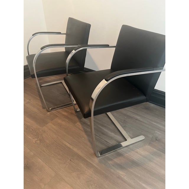 1960s 1960s Vintage Black Brno Style Chairs - a Pair For Sale - Image 5 of 5