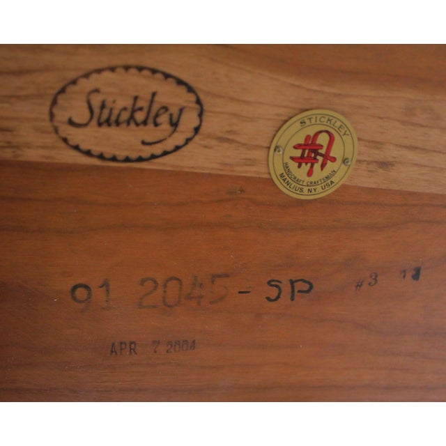 Stickley Large Square 2 Part Dining Room Table For Sale - Image 12 of 13