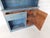 Blue Primitive Shaker Style Paint Distressed Step Back Cabinet by Ezra G Tiffin Ohio For Sale - Image 8 of 18