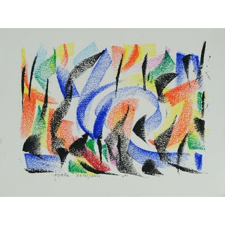 Françoise Galle, Night Forest, Pastel For Sale