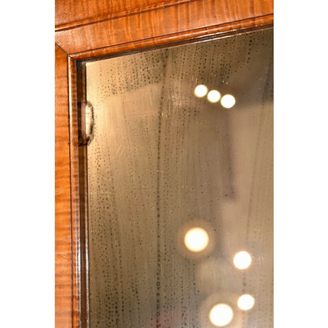 Brown 19th Century American Tiger Maple Mirror For Sale - Image 8 of 8