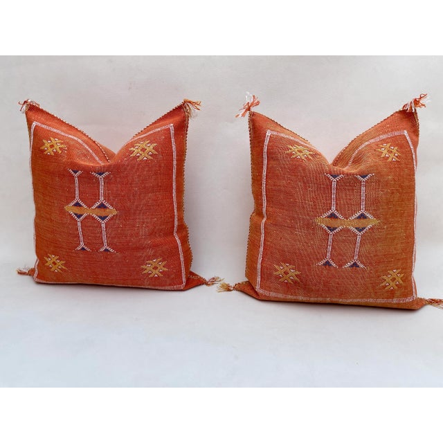 Cactus Sabra Silk Pillow Cover For Sale - Image 4 of 9