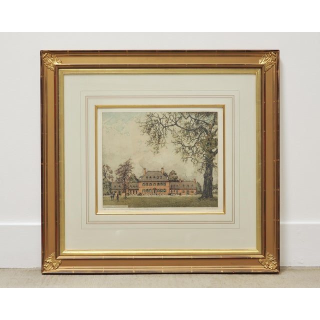 1970s Set of 3 Josef Eidenberger Williamsburg Architectural Etchings 1977 For Sale - Image 5 of 18