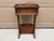 Brandt Mid-20th Century Brandt Walnut Faux Bamboo Side Table With Drawer & Magazine Rack For Sale - Image 4 of 17