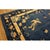 Textile Blue Floral Bird Chinese Peking Knotted Room Size Blue Wool Antique 1920s Rug For Sale - Image 7 of 9