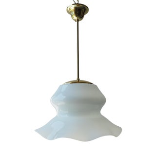 Mid-Century Glass Chandelier, Czechoslovakia, 1960s For Sale