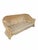 Vintage Coastal Wicker Sofa With Channel-Tufted Cranberry Cushions For Sale - Image 9 of 10
