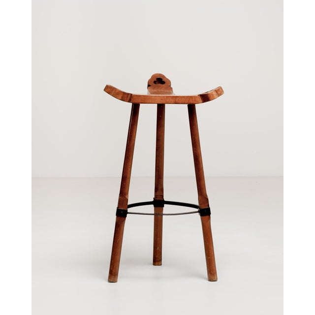 1960s Spanish Brutalist Bar Stool For Sale - Image 9 of 12