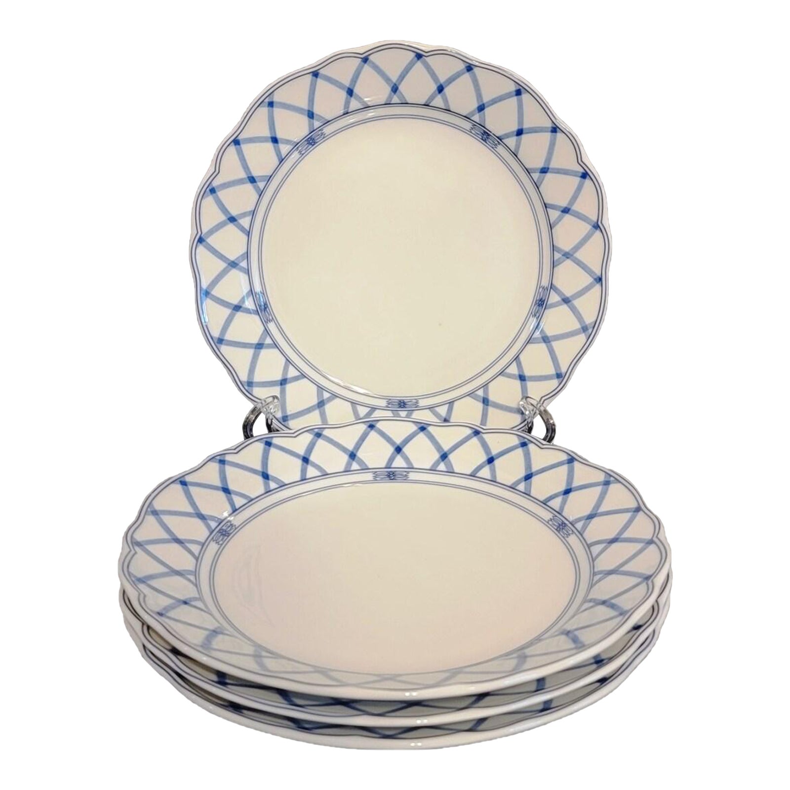 Wedgwood Scandic Blue Collection "Copenhagen" Salad Plates, England Set of 4 Chairish