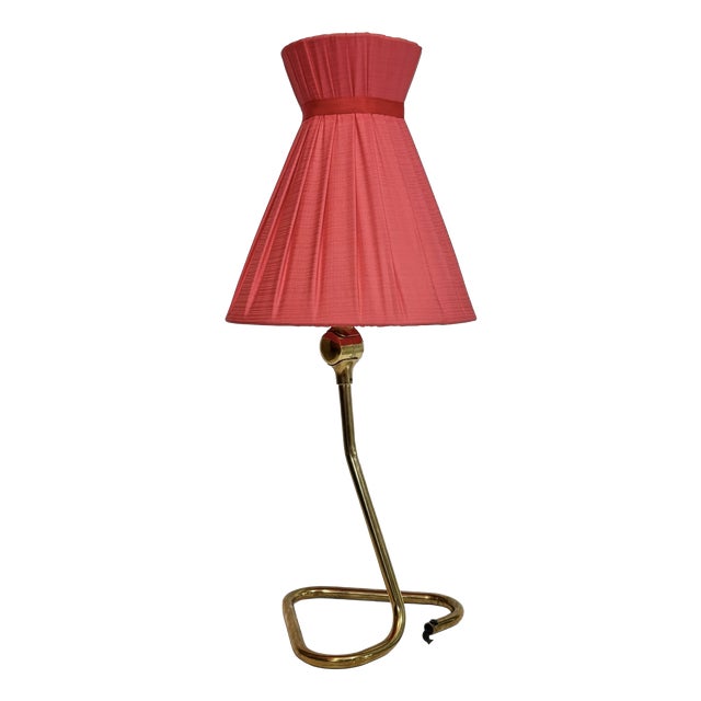 Mid-Century Table Lamp Model 321 in Brass from Eskilstuna Elektrofabrik, Sweden, 1950s For Sale