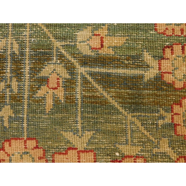 Vintage Indian Agra Rug- 8′ × 10′ For Sale - Image 12 of 13