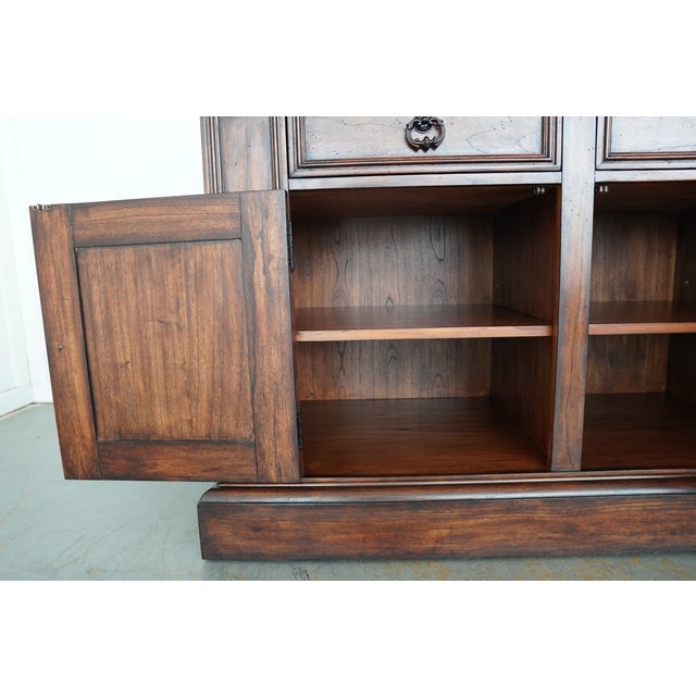 Ambella Home Collection Carved Wood Freestanding Bar For Sale - Image 11 of 18