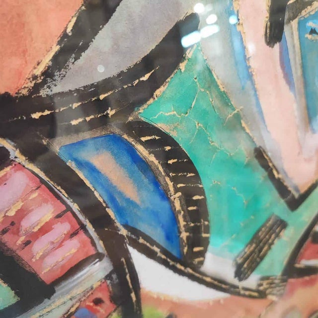 Umberto Mastroianni, Composition, 1975, Painting on Cardboard For Sale - Image 3 of 17