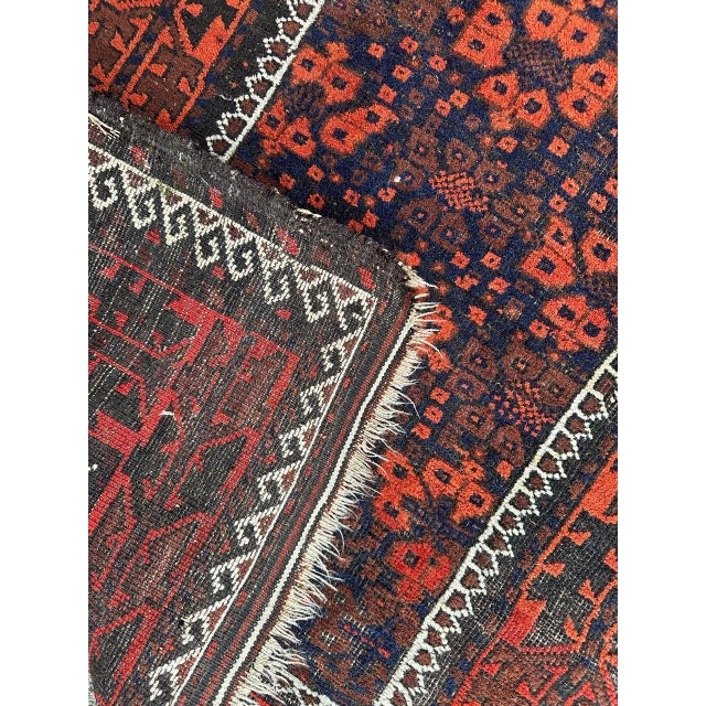 Antique Turkmen Baluch Rug, 1890s For Sale - Image 17 of 18