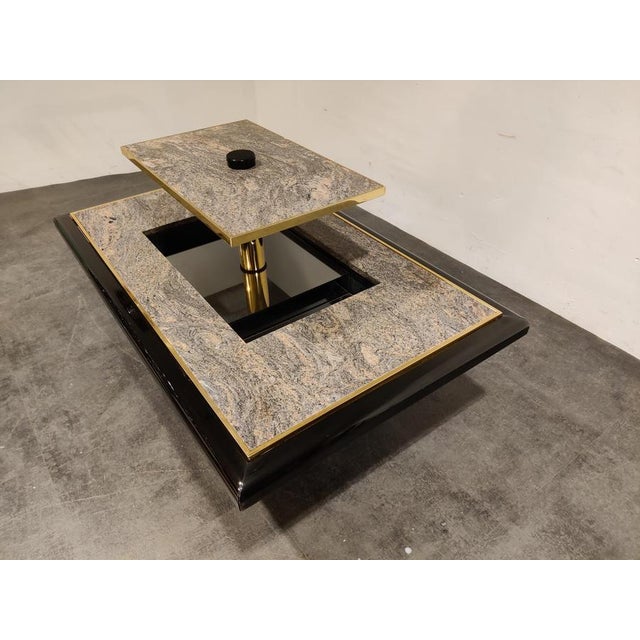 Vintage Hidden Bar Coffee Table from Fedam, 1980s For Sale - Image 6 of 12