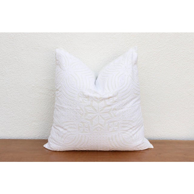 Indian Ira Euro Applique Pillow Cover For Sale - Image 3 of 7