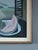 Gray Mid-Century Modern 'Still Life With Mountain View' Vintage Original Interior Oil Painting, Framed For Sale - Image 8 of 13