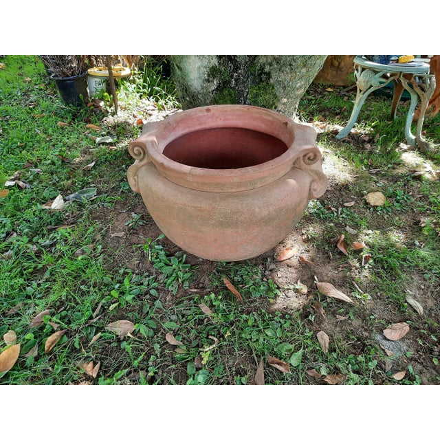 Vintage Italian Terra Cotta Pot For Sale - Image 10 of 12