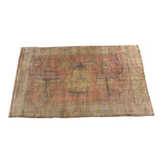 Antique Samarkand Pictorial Floral Rug, Circa 1900 For Sale
