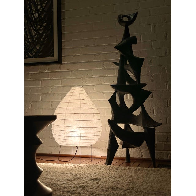 Mid 20th Century Isamu Noguchi 22N Akari Light Sculpture For Sale - Image 9 of 9