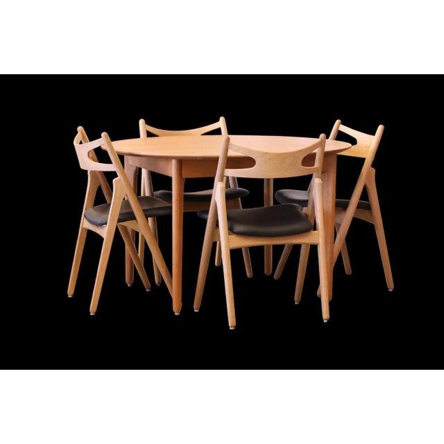 Vintage Danish Dining Table Veneered in Oak by Arne Vodder for Vamø, 1960s For Sale - Image 9 of 18