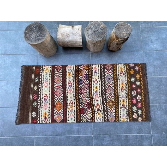 1950s Antique Floral Oushak Carpet For Sale - Image 5 of 10