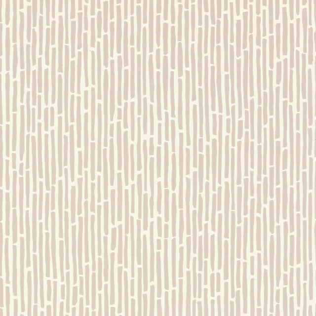 Schumacher Bamboo Wallpaper in Taupe For Sale