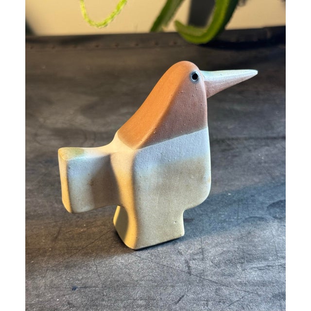 Vintage 1970s Susana Espinosa Modernist Ceramic Bird Figurine - SIGNED Beautiful, authentic studio art pottery bird...
