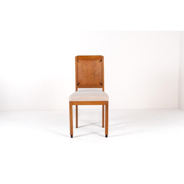 Dutch Art Deco Chair with Upholstered Seat For Sale - Image 6 of 10
