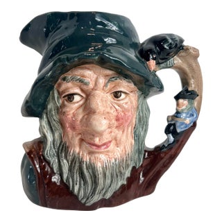 Vintage Royal Doulton Rip Van Winkle Toby Mug Jug, Porcelain Large For Sale