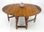 Solid Tiger Oak Oval Drop Leaf Gate Leg Dining Table Clean! For Sale - Image 11 of 18