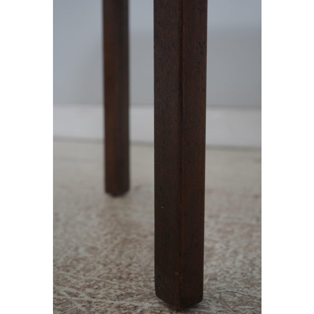 Kittinger Colonial Williamsburg Cw-34 Mahogany Demilune Table For Sale - Image 10 of 13