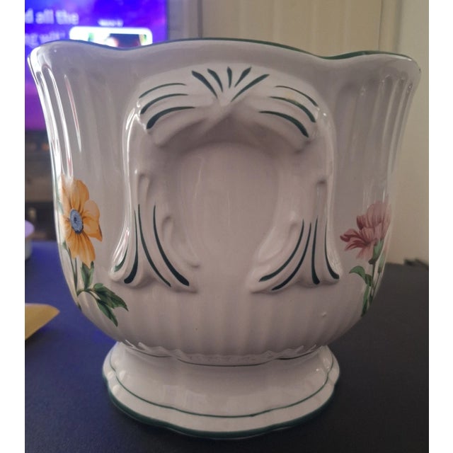 Mid-Century Modern Vintage MCM Tiffany & Co. Sinatra Jardiniere Cachepot Planter For Sale - Image 3 of 6