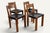 Vintage S24 Chairs in Elm and Black Leather by Pierre Chapo, 1970, Set of 4 For Sale - Image 6 of 18