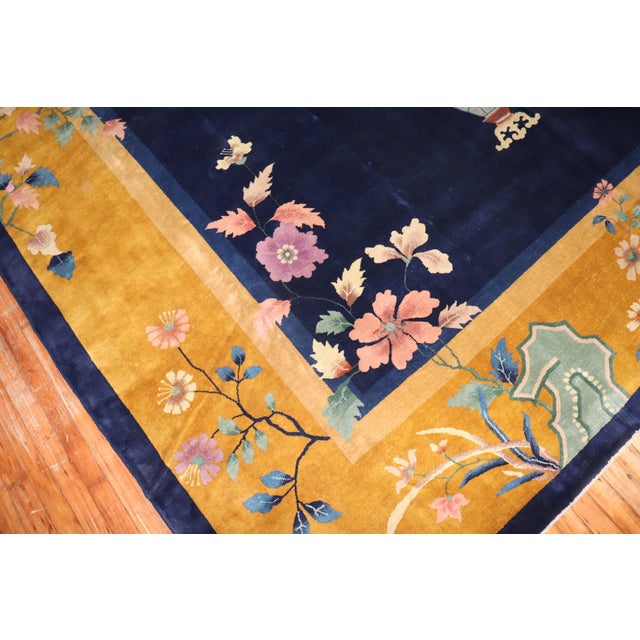 1930s Art Deco Chinese Large Room Size Rug - 10'9" x 14'5" For Sale - Image 4 of 18