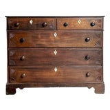 Vintage Boho British Colonial Carved Chest With Bone Escutcheons For Sale