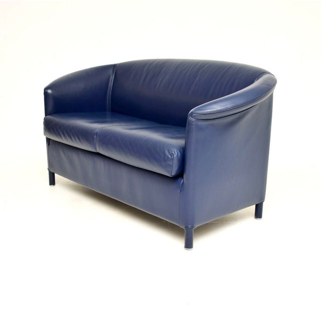 Wittmann Vintage Two-Seater Sofa in Leather from Wittmann, 1980 For Sale - Image 4 of 12