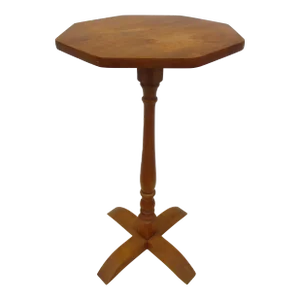 Octagon Maple Candle, Plant or Lamp Stand Side Table - Cohasset Colonials by Hagerty