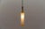 Vintage German Cylindrical Glass Hanging Lamp with Brass, 1960s For Sale - Image 9 of 12