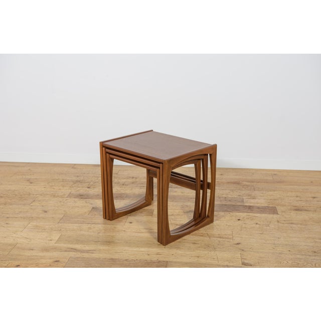 Mid-Century Modern Teak Nesting Tables by R. Bennett for G-Plan, 1960s, Set of 3 For Sale - Image 4 of 18